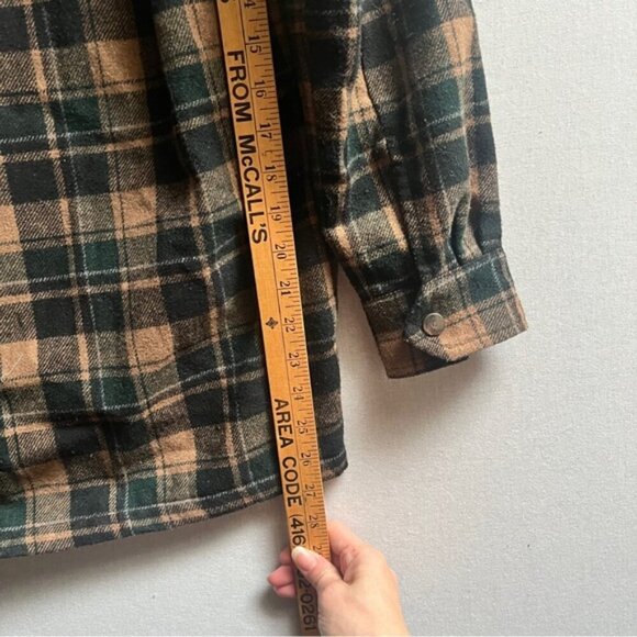 Twik Par Simons plaid hooded snap button shacket Sz XS - Picture 8 of 11